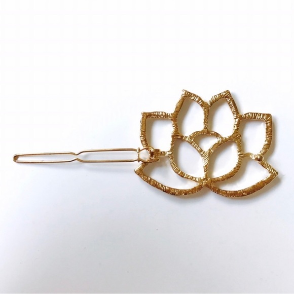 Sacred Lotus Flower Hair Clip - Picture 2 of 6
